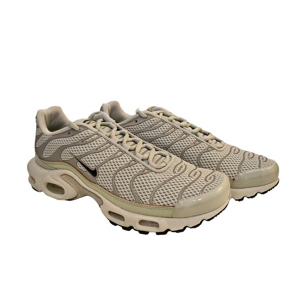 Nike Women 8.5 Men 7 Air Max Plus Light Silver Black Chrome Sneakers FV8480 002 - Picture 1 of 10